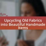 Upcycling Old Fabrics into Beautiful Handmade Items