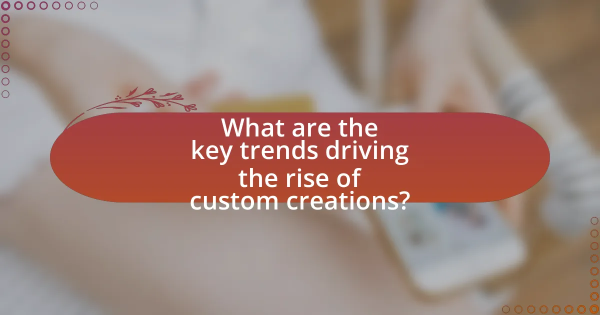What are the key trends driving the rise of custom creations?